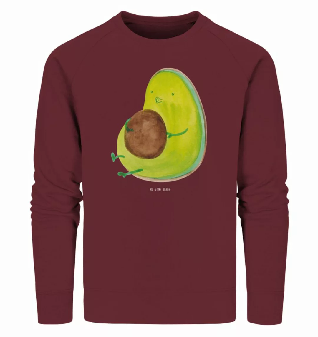 Mr. & Mrs. Panda Longpullover Größe M Avocado Pfeifen - Burgundy - Geschenk günstig online kaufen