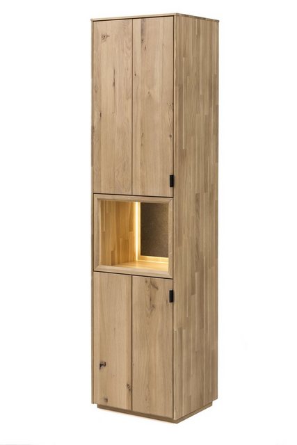 HARPER Vitrine Vitrine HARPER QUELAZ BHT 50x203x42 cm beige Glasschrank günstig online kaufen