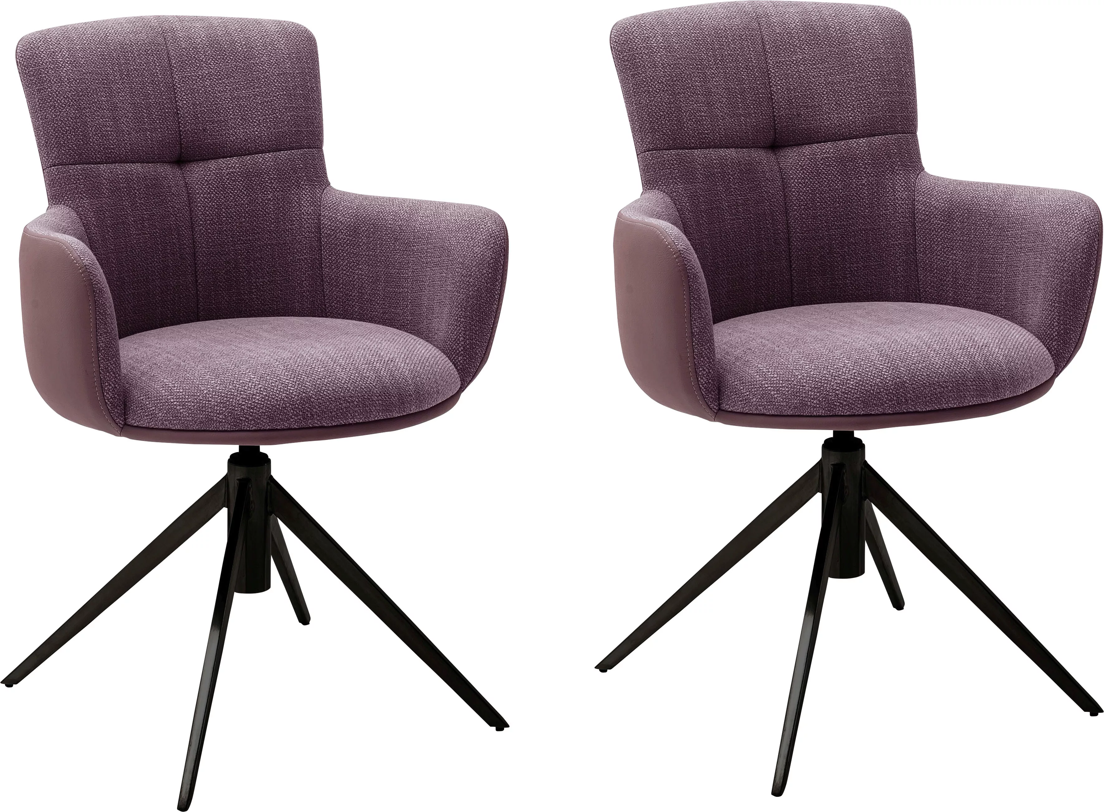 MCA furniture Esszimmerstuhl "Mecana", (Set), 2 St., 2er Set Materialmix, S günstig online kaufen