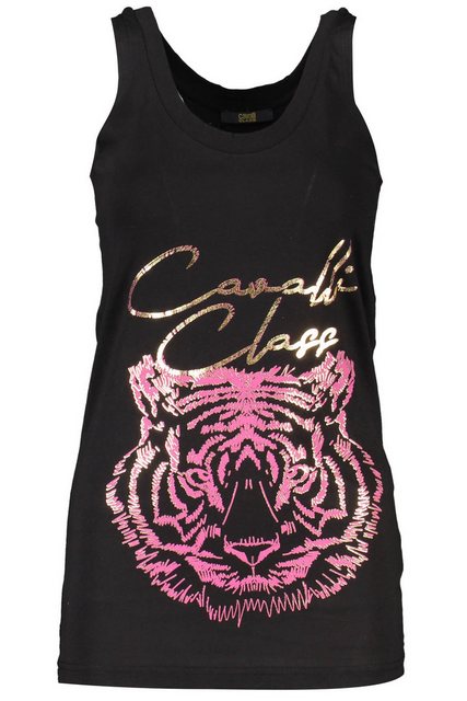 Cavalli Class T-Shirt Elegantes Schwarzes Damen-Tanktop mit Print und günstig online kaufen