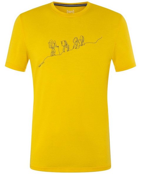 SUPER.NATURAL T-Shirt für Herren, aus Merinowolle M HIKING TEE mit coolem O günstig online kaufen