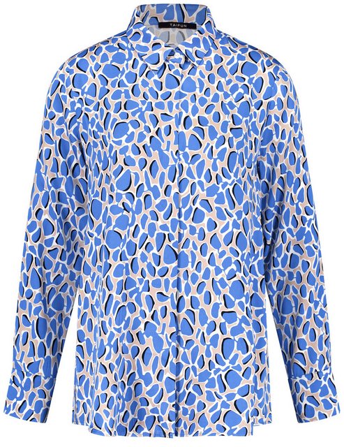 Taifun Langarmbluse Locker geschnittene Bluse mit Allover-Print günstig online kaufen