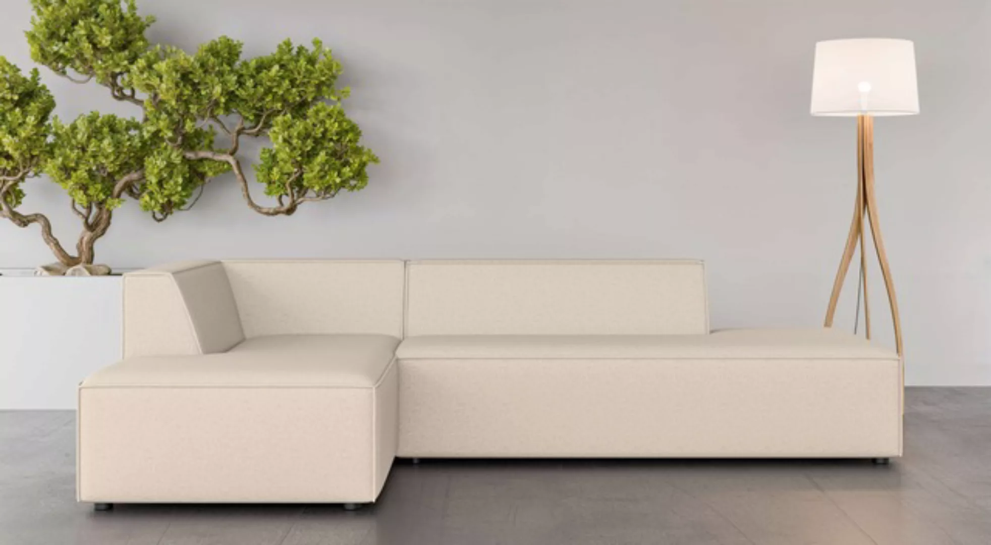 INOSIGN Ecksofa »Ecksofa Cavan mit Ottomane links oder rechts bestellbar«, günstig online kaufen