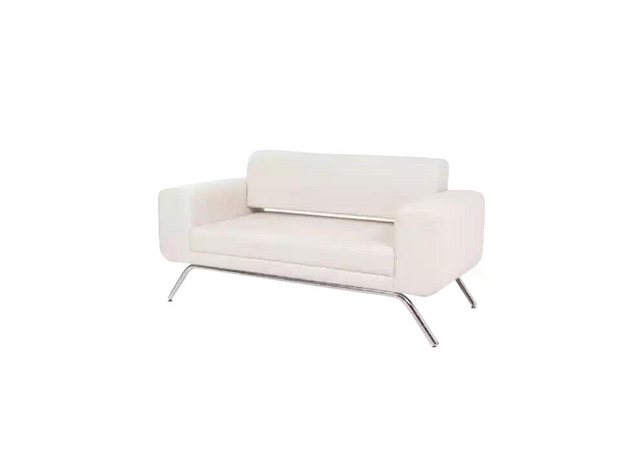 JVmoebel Sofa Weißer Luxus Zweisitzer Luxus Couch Textil Stoff Büroeinricht günstig online kaufen