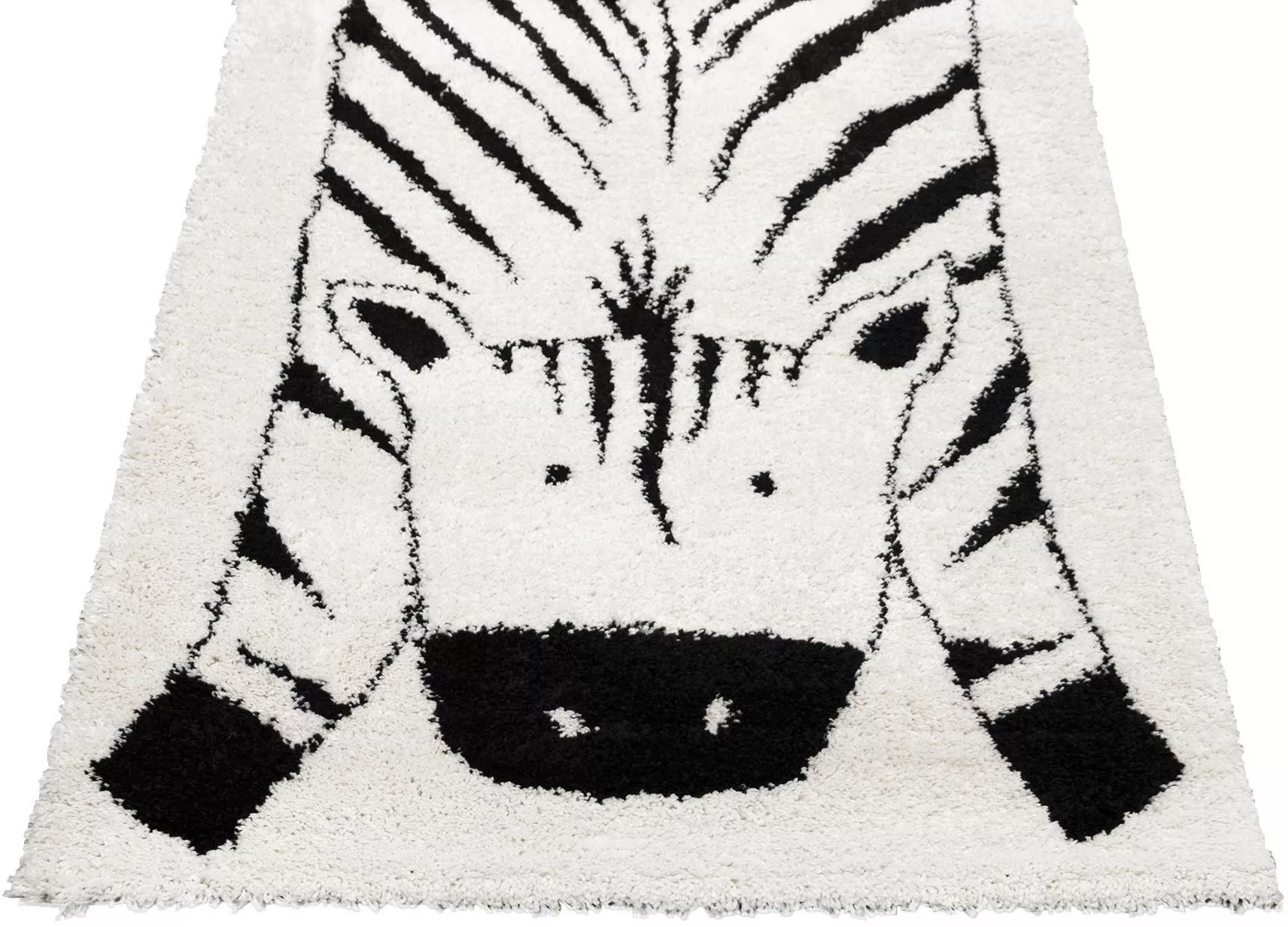 Primaflor-Ideen in Textil Kinderteppich »NOMAD - Zebra«, rechteckig, 35 mm günstig online kaufen