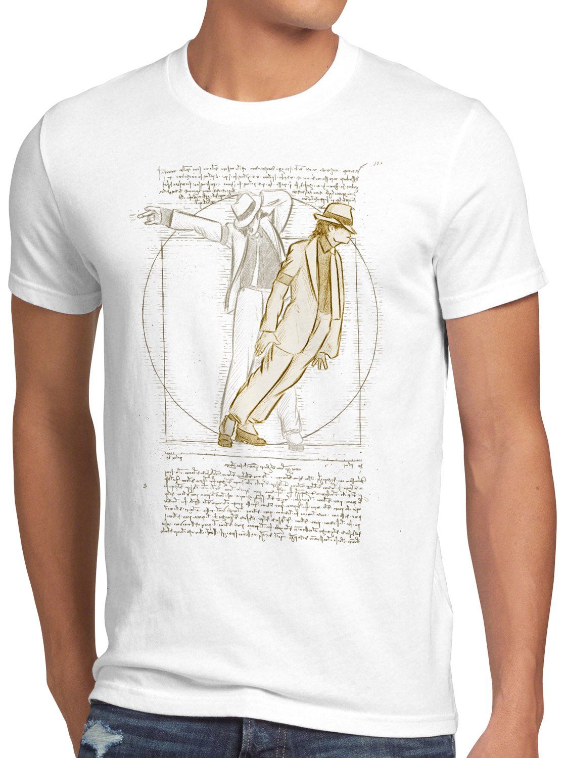 style3 T-Shirt Vitruvianischer Pop King jackson günstig online kaufen