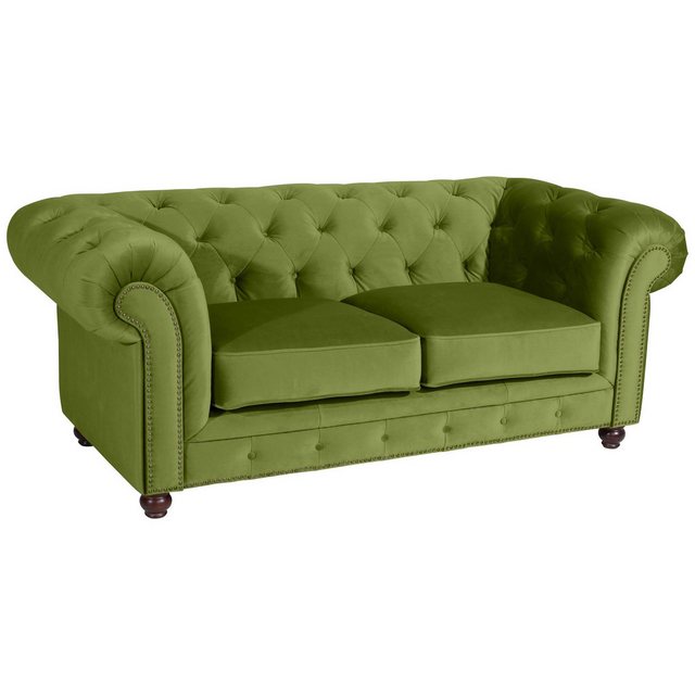 58 aufm Kessel Sofa 2-Sitzer Kathe Bezug Samtvelours Buche nussbaum dunkel günstig online kaufen