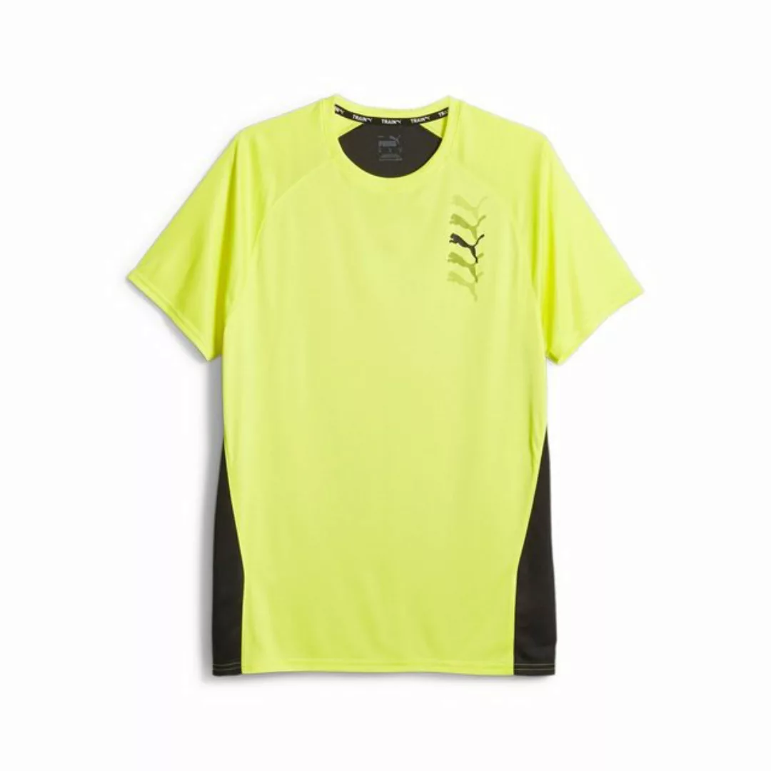 PUMA Kurzarmshirt Puma Fit Logo Graphic Tee GREEN GLIMMER günstig online kaufen