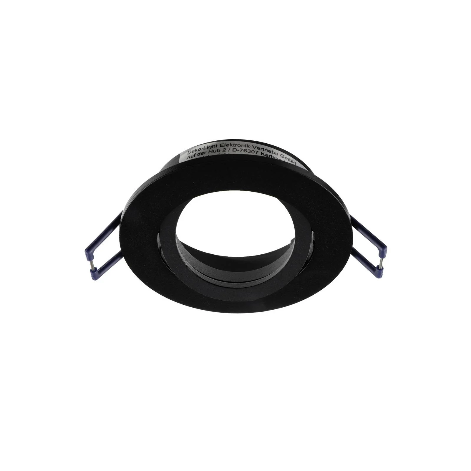 Deckeneinbauleuchte Samsola, schwarz, Ø 8 cm, Metall günstig online kaufen