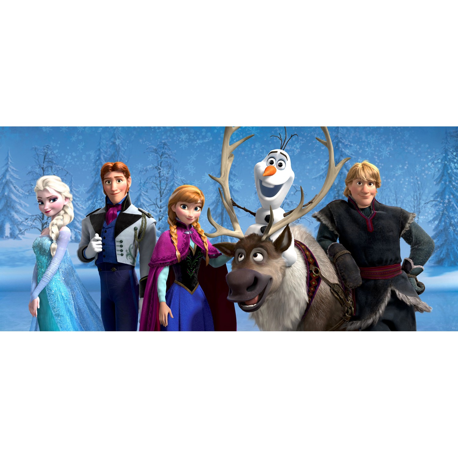 Disney Poster Die Eiskönigin Blau und Lila 202 x 90 cm 600903 günstig online kaufen