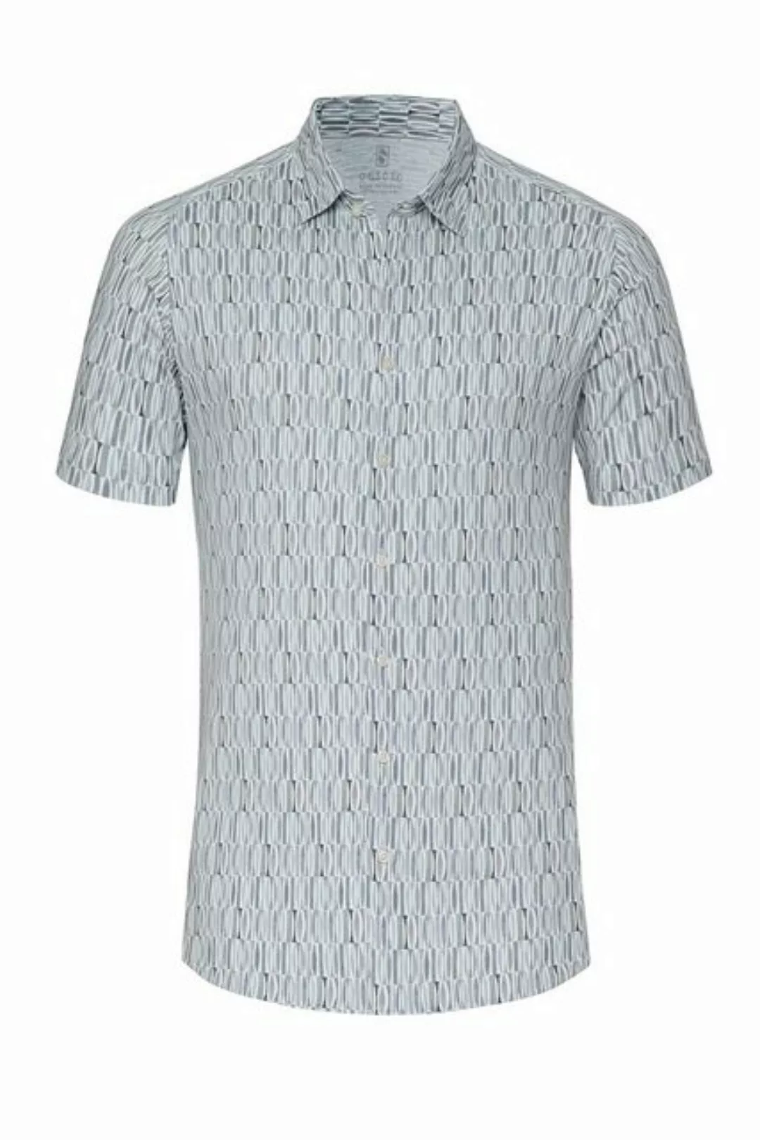 Desoto Short Sleeve Jersey Hemd Blumenmuster Lila - Größe L günstig online kaufen