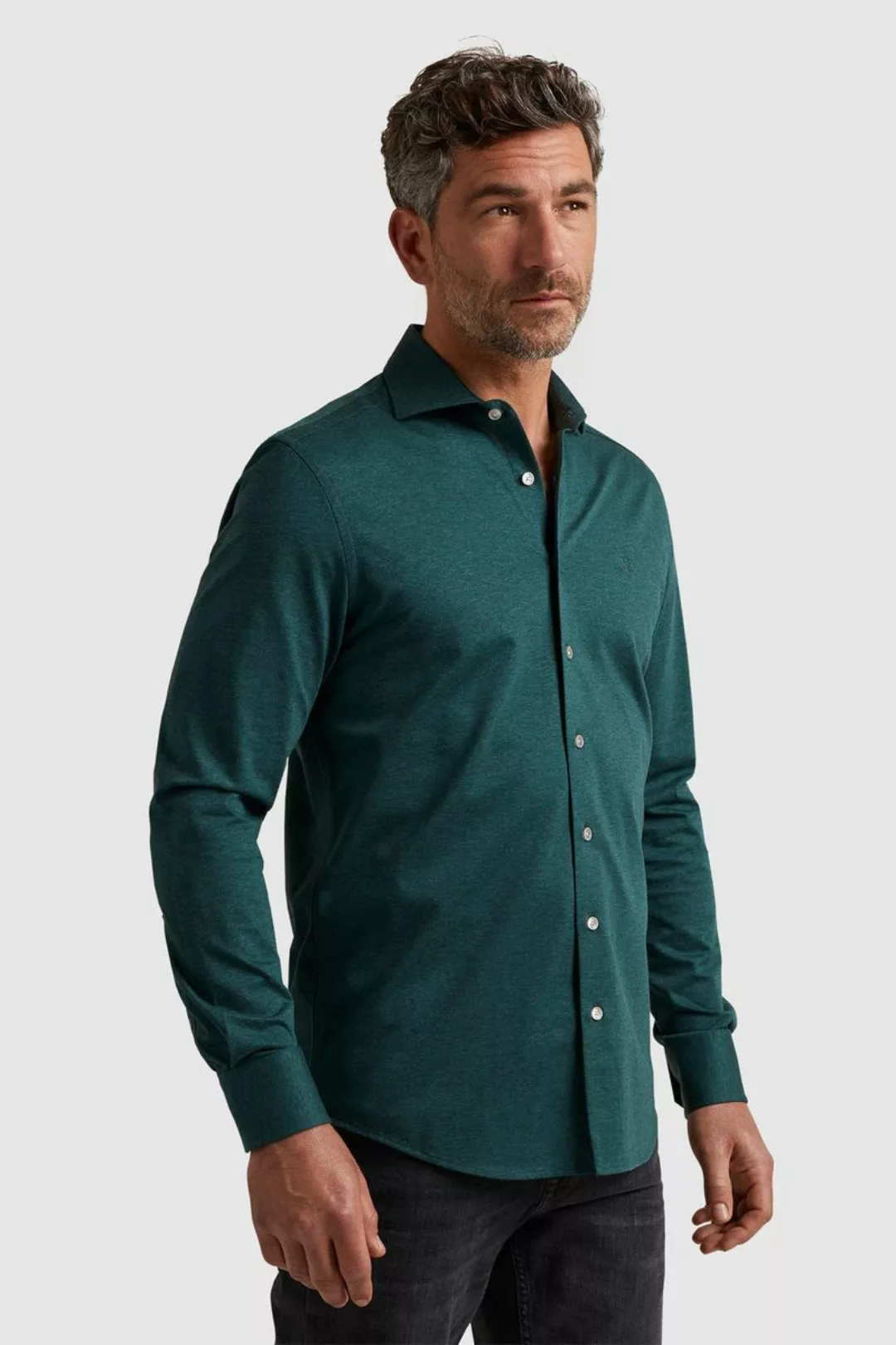 Vanguard Hemd Dunkelgrün Melange - Größe XL günstig online kaufen