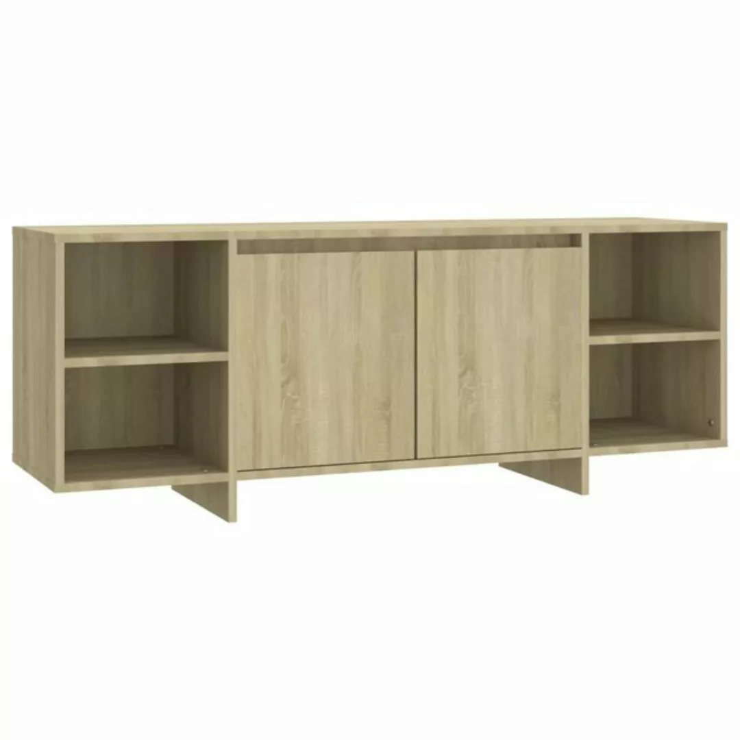 furnicato TV-Schrank Sonoma-Eiche 130x35x50 cm Holzwerkstoff (1-St) günstig online kaufen