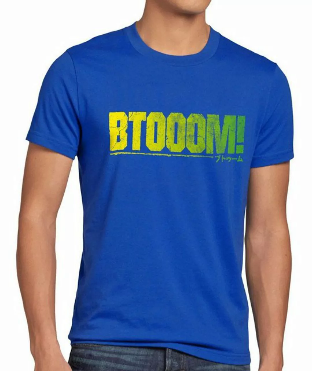 style3 Print-Shirt Herren T-Shirt BTOOOM! manga anime explosion insel game günstig online kaufen