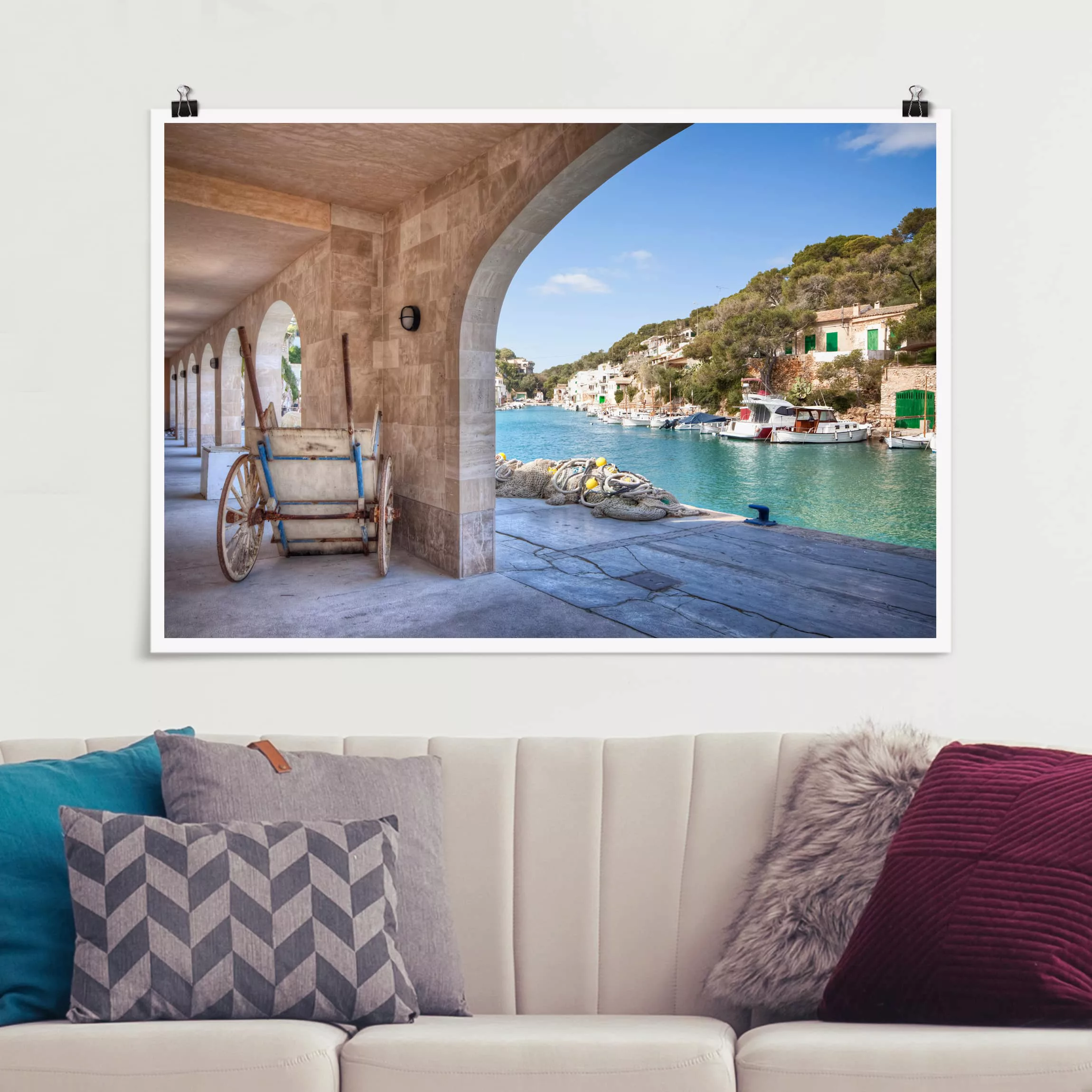 Poster - Querformat Cala Figuera Mallorca günstig online kaufen