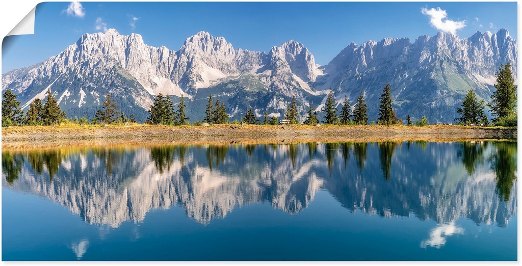 Artland Wandbild "Kaisergebirge Tirol", Berge & Alpenbilder, (1 St.), als A günstig online kaufen