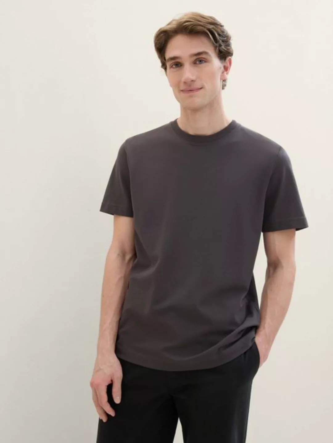 TOM TAILOR T-Shirt T-Shirt mit Piqué Struktur günstig online kaufen