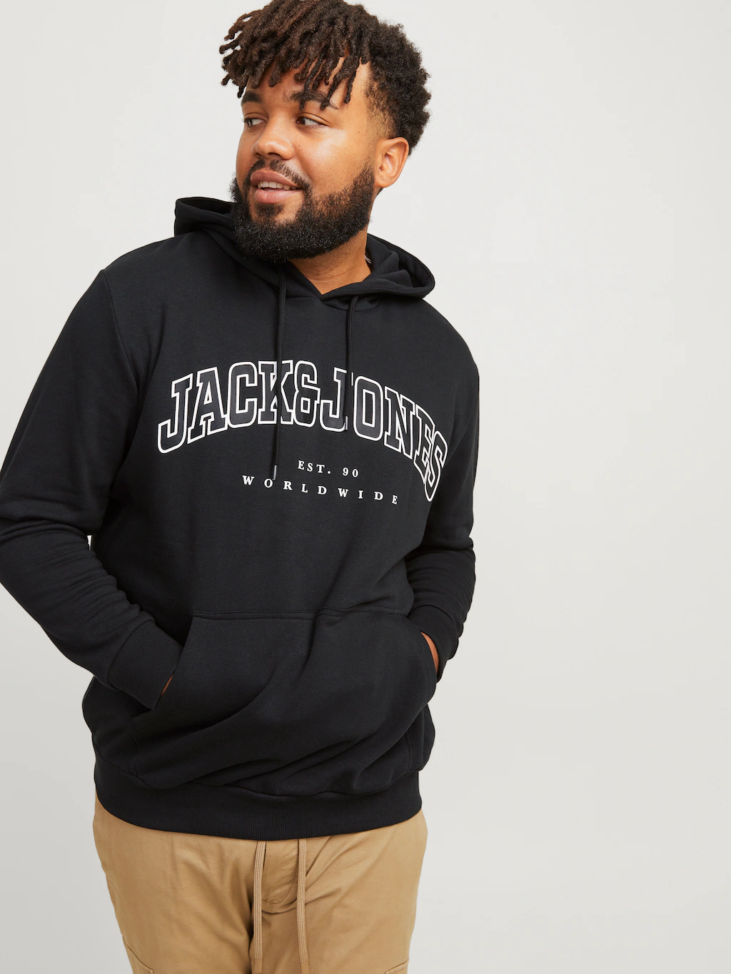 Jack & Jones PlusSize Hoodie JJECALEB VARSITY SWEAT HOOD NOOS PLS günstig online kaufen