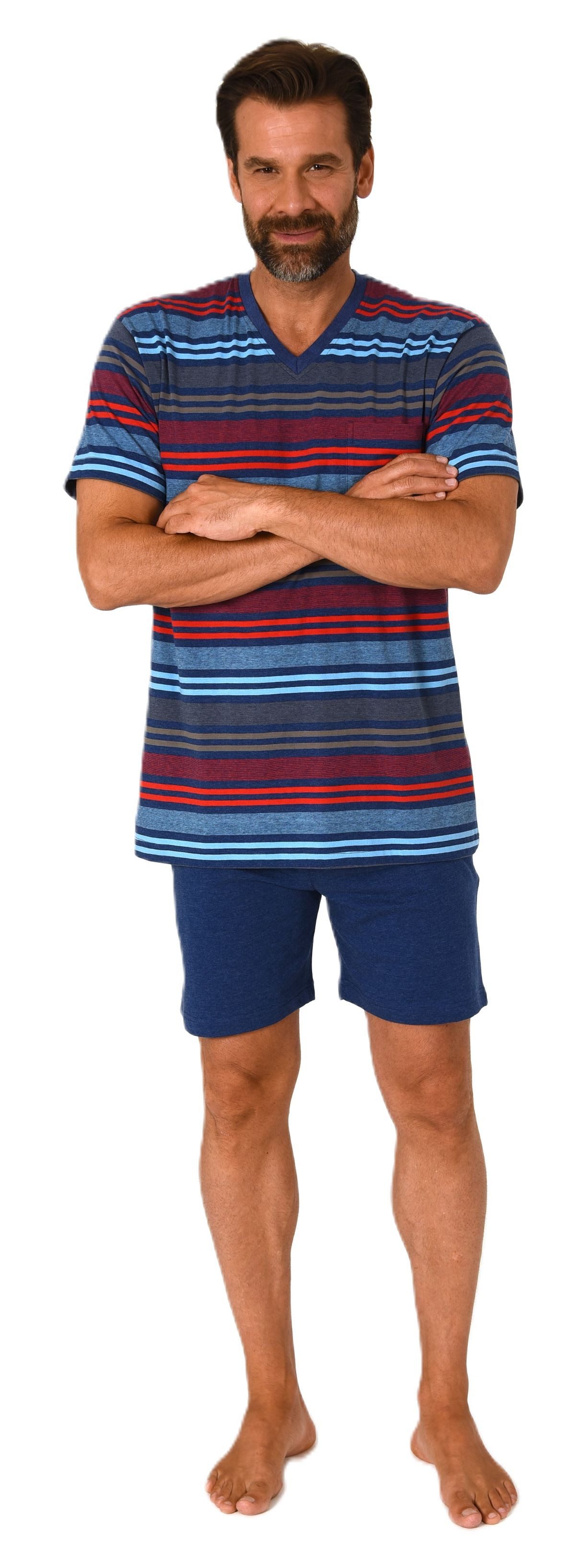 Normann Pyjama Herren kurzarm Schlafanzug Shorty günstig online kaufen