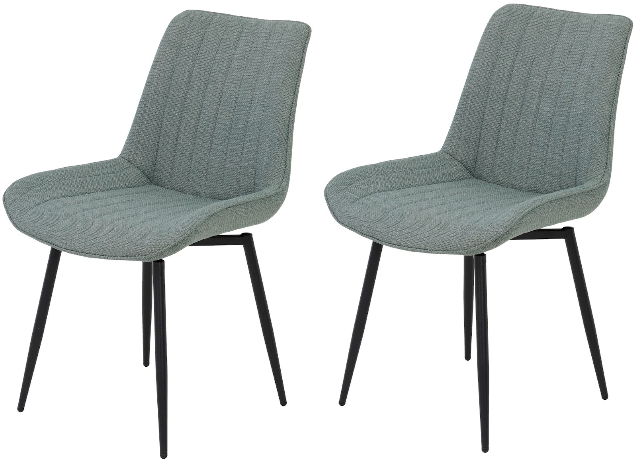 HELA Drehstuhl "Vierfußstuhl BERGEN", (Set), 2 St., Webstoff, Esszimmerstuh günstig online kaufen