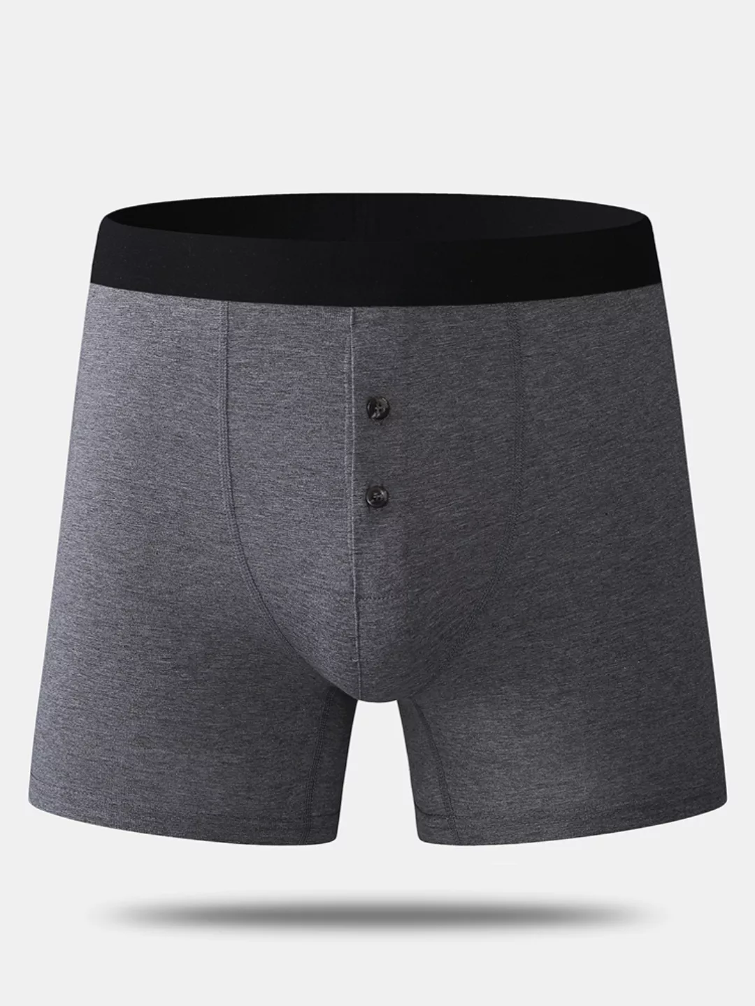 Herren Knöpfe Fliegen Baumwolle Sport Boxer Slips Bequeme Sexy Mid Waist Un günstig online kaufen