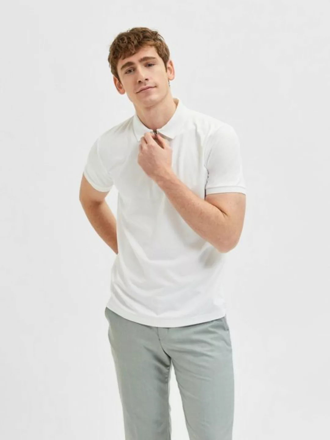 ONLY & SONS Poloshirt - kurzarm Polo Shirt mit Reißverschluss - SLHFAVE ZIP günstig online kaufen