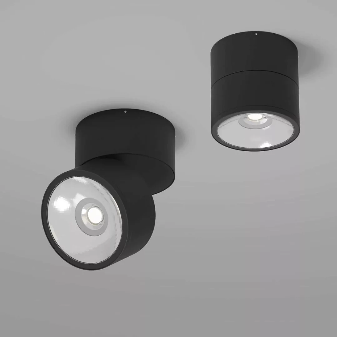 LED Deckenleuchte Spin in Graphitschwarz 7W 650lm IP54 günstig online kaufen