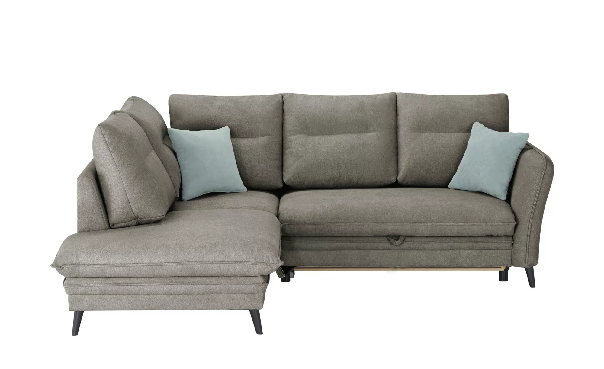 Ecksofa - grau - 245 cm - 95 cm - 203 cm - Polstermöbel > Sofas > Ecksofas günstig online kaufen