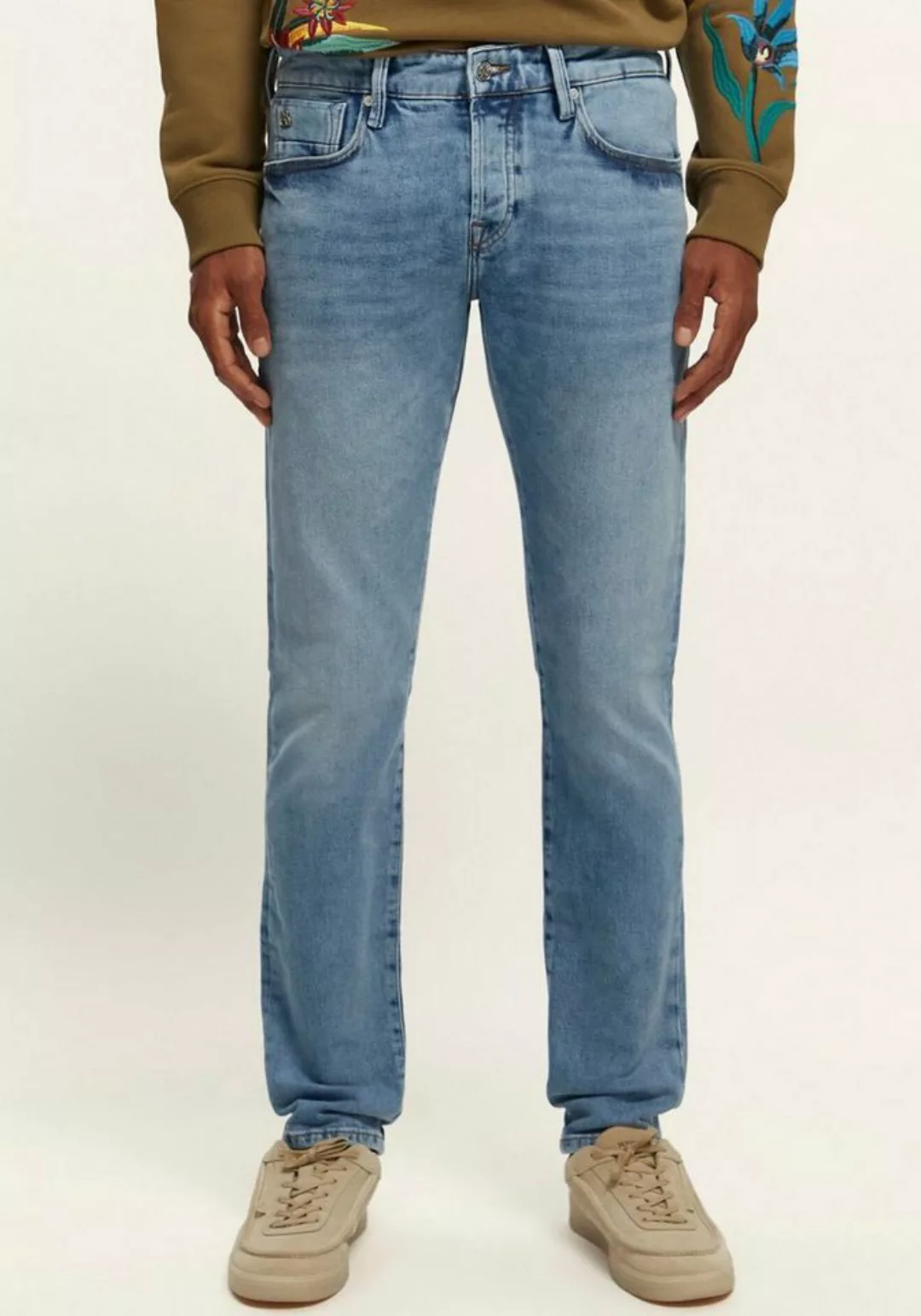 Scotch & Soda Slim-fit-Jeans Ralston regular slim jeans,Blauw Breath mit Fa günstig online kaufen