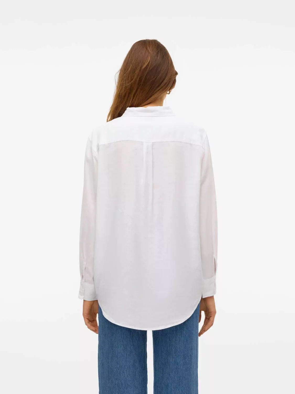 Vero Moda Hemdbluse VERO MODA Damen Hemd-Bluse VmLinn Shirt Hemdkragen günstig online kaufen