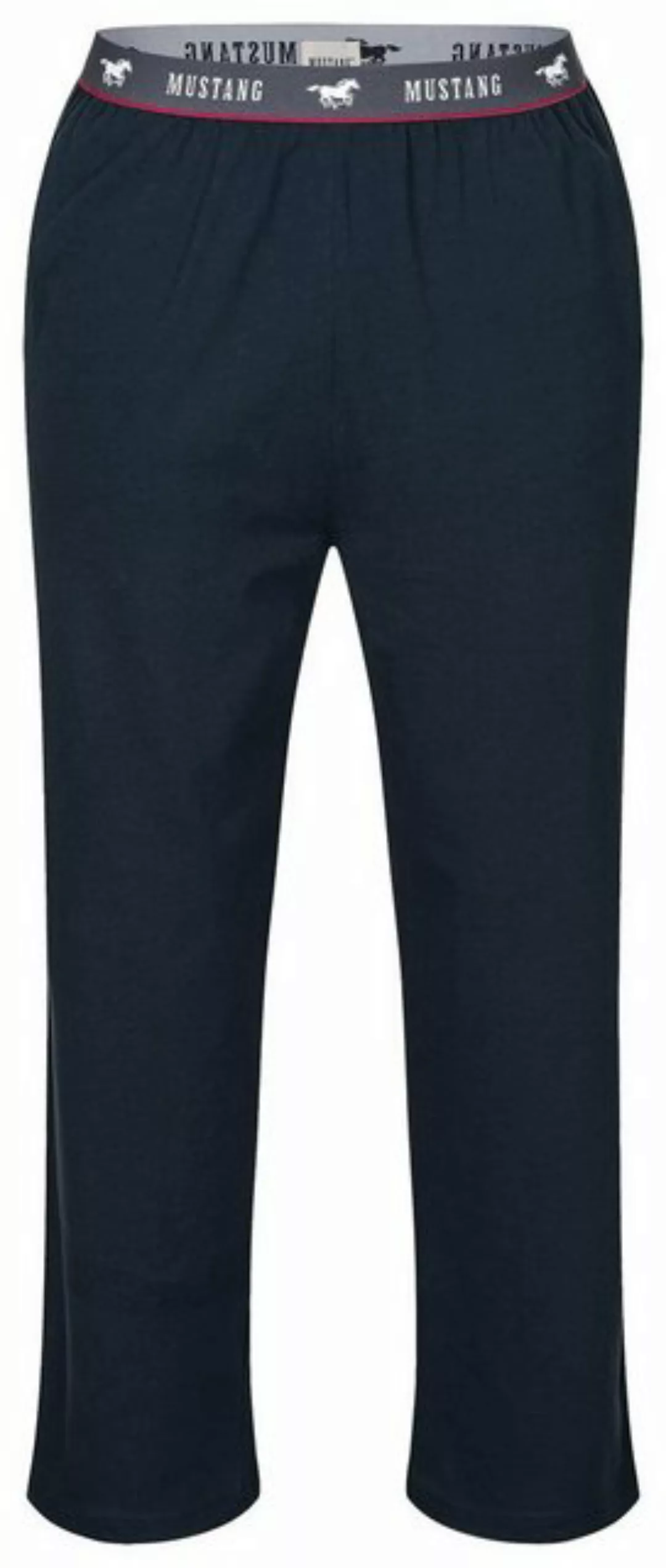 MUSTANG Loungepants Long Pants Lounge Hose Trousers Freizeithose roter Kont günstig online kaufen