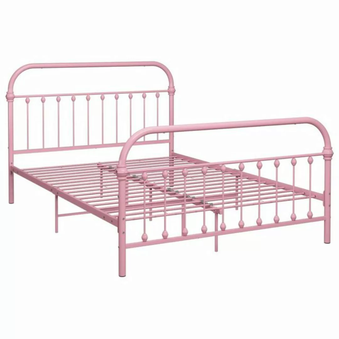 Bettgestell Rosa Metall 180x200 Cm günstig online kaufen