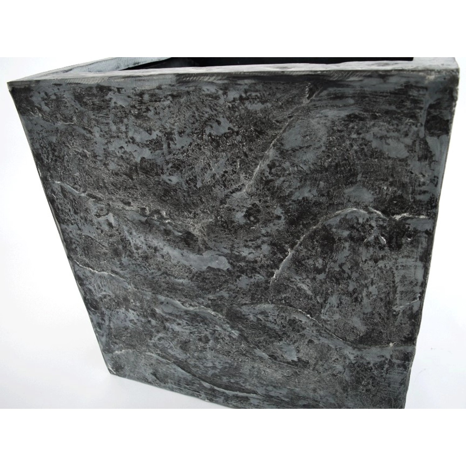 Elegant Einrichten Pflanzkübel Fiberglas Stein-Optik Quadratisch 70x70x70cm günstig online kaufen