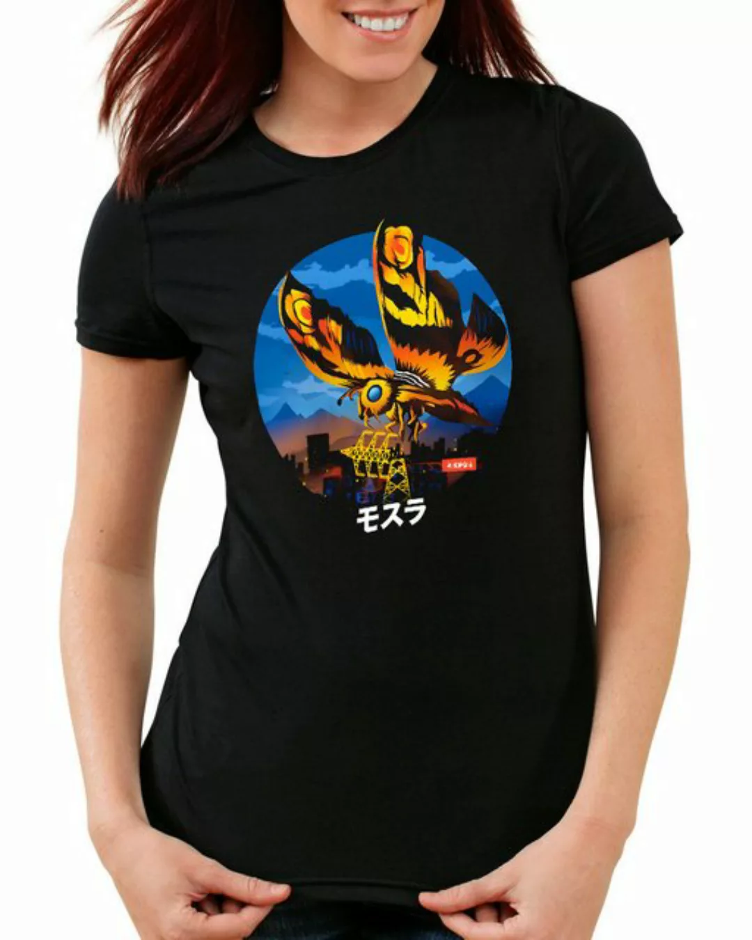 style3 T-Shirt Mothra Fury godzilla gojira japan monster moth tokio tokyo günstig online kaufen