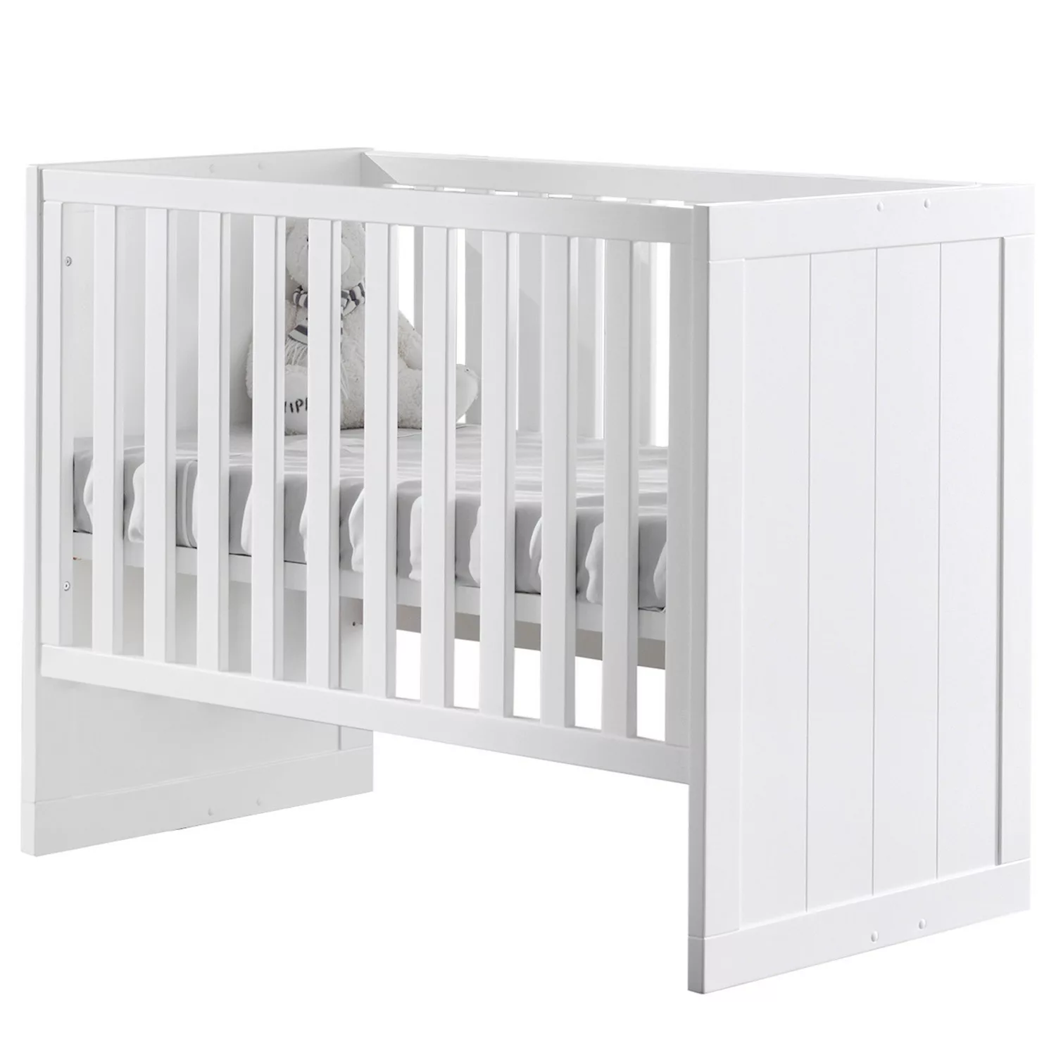 Vipack Babybett, Babybett mit Liegefläche 60 x 120 cm weiß lackiert günstig online kaufen