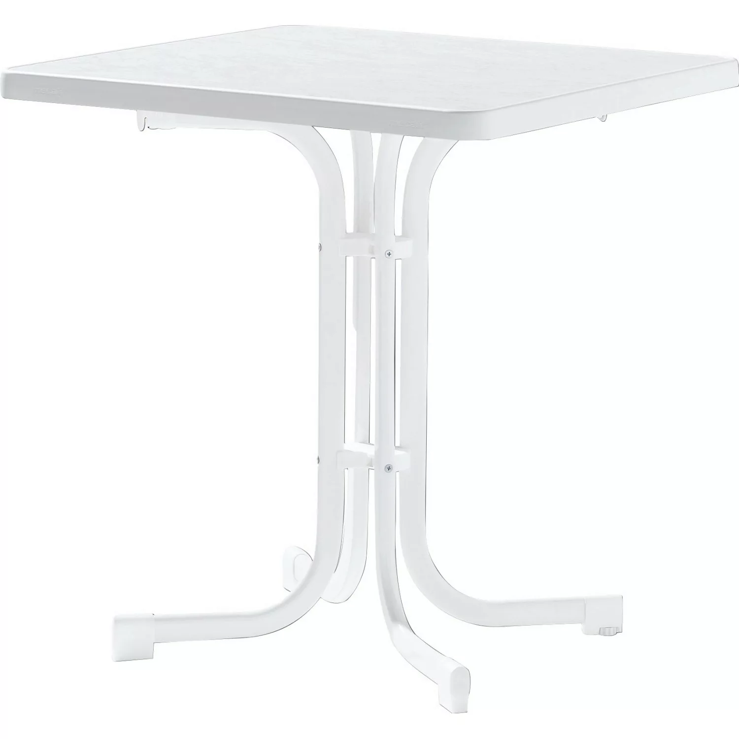 Sieger Klapptisch Quadratisch Weiß 70 cm x 70 cm günstig online kaufen