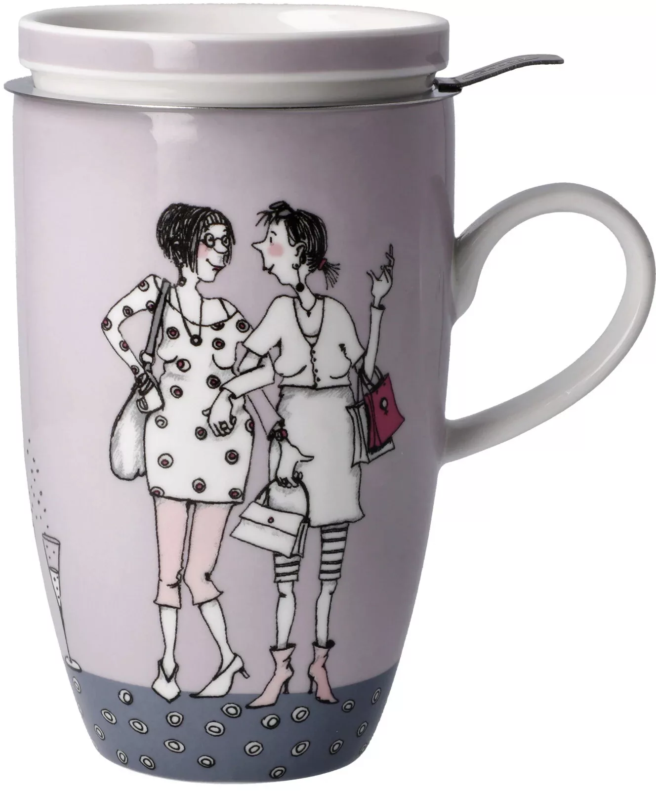 Goebel Tasse "Barbara Freundlieb", Teetasse mit Deckel/Sieb, Barbara Freund günstig online kaufen