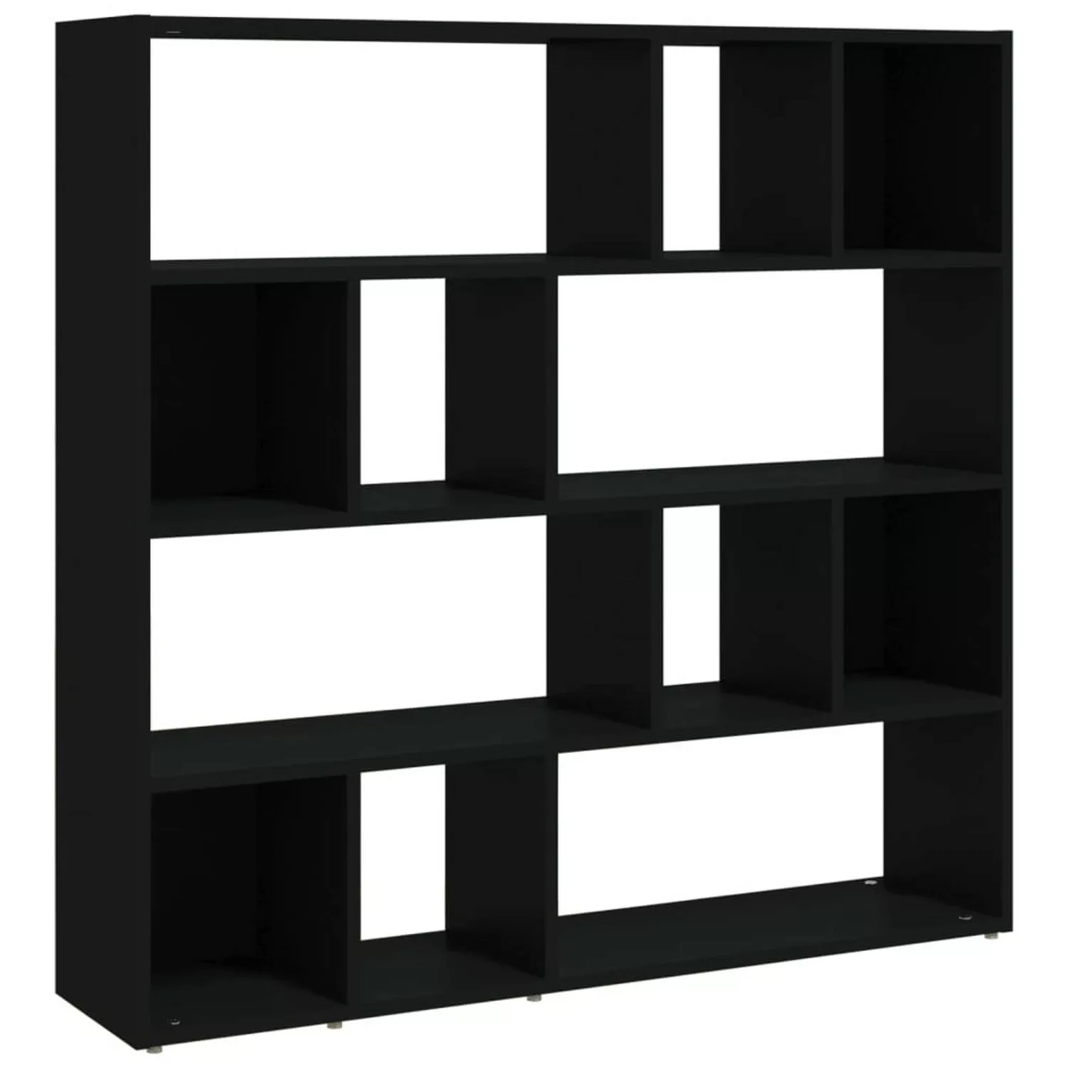 Vidaxl Bücherregal/raumteiler Schwarz 105x24x102 Cm günstig online kaufen