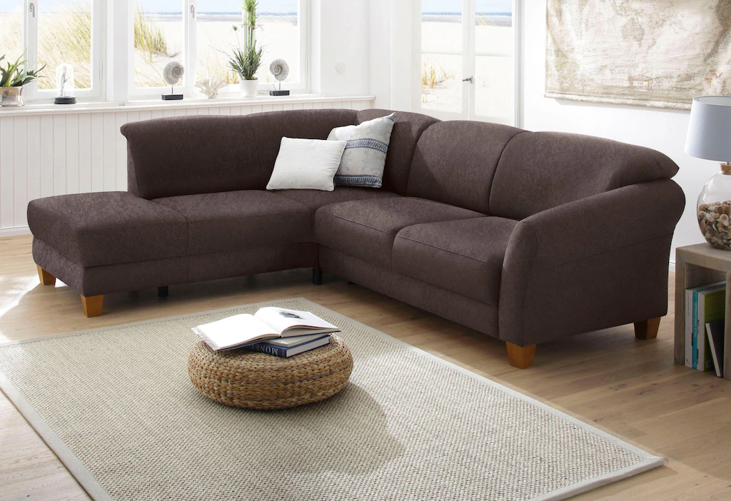 Home affaire Ecksofa Gotland L-Form, wahlweise mit Sitztiefenverstellung + günstig online kaufen