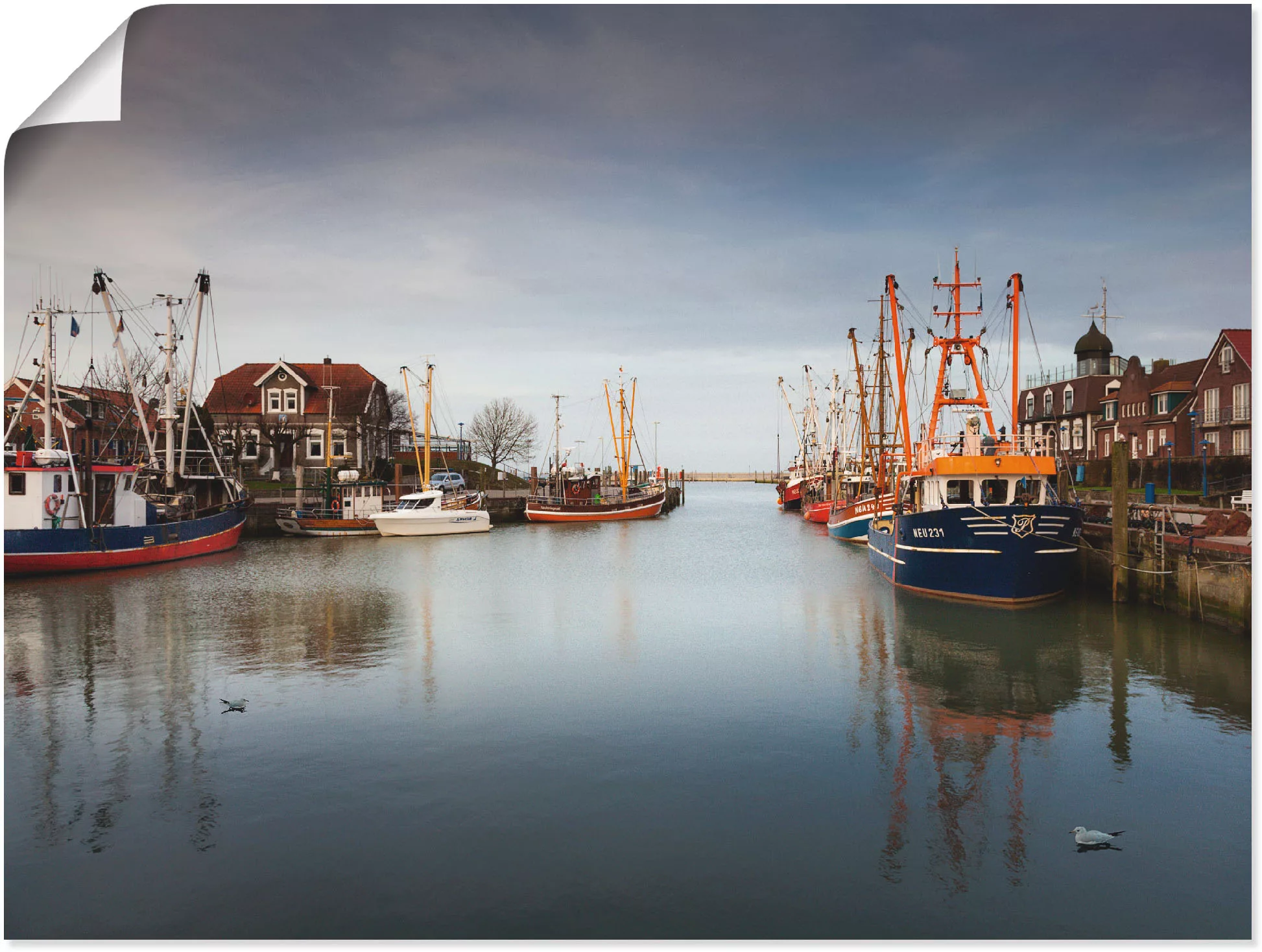 Artland Poster »Im Hafen der Stille...«, Boote & Schiffe, (1 St.), als Lein günstig online kaufen