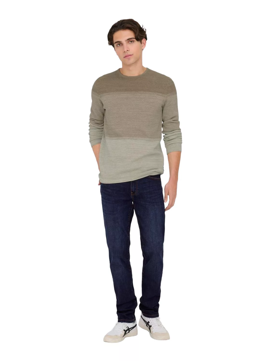 Only & Sons Herren Jeans ONSWEFT REG 6752 - Straight Fit - Blau - Dark Blue günstig online kaufen