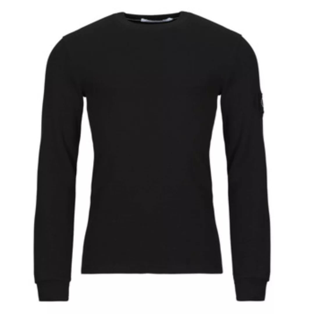 Calvin Klein Jeans Langarmshirt BADGE WAFFLE LS TEE mit Logopatch günstig online kaufen