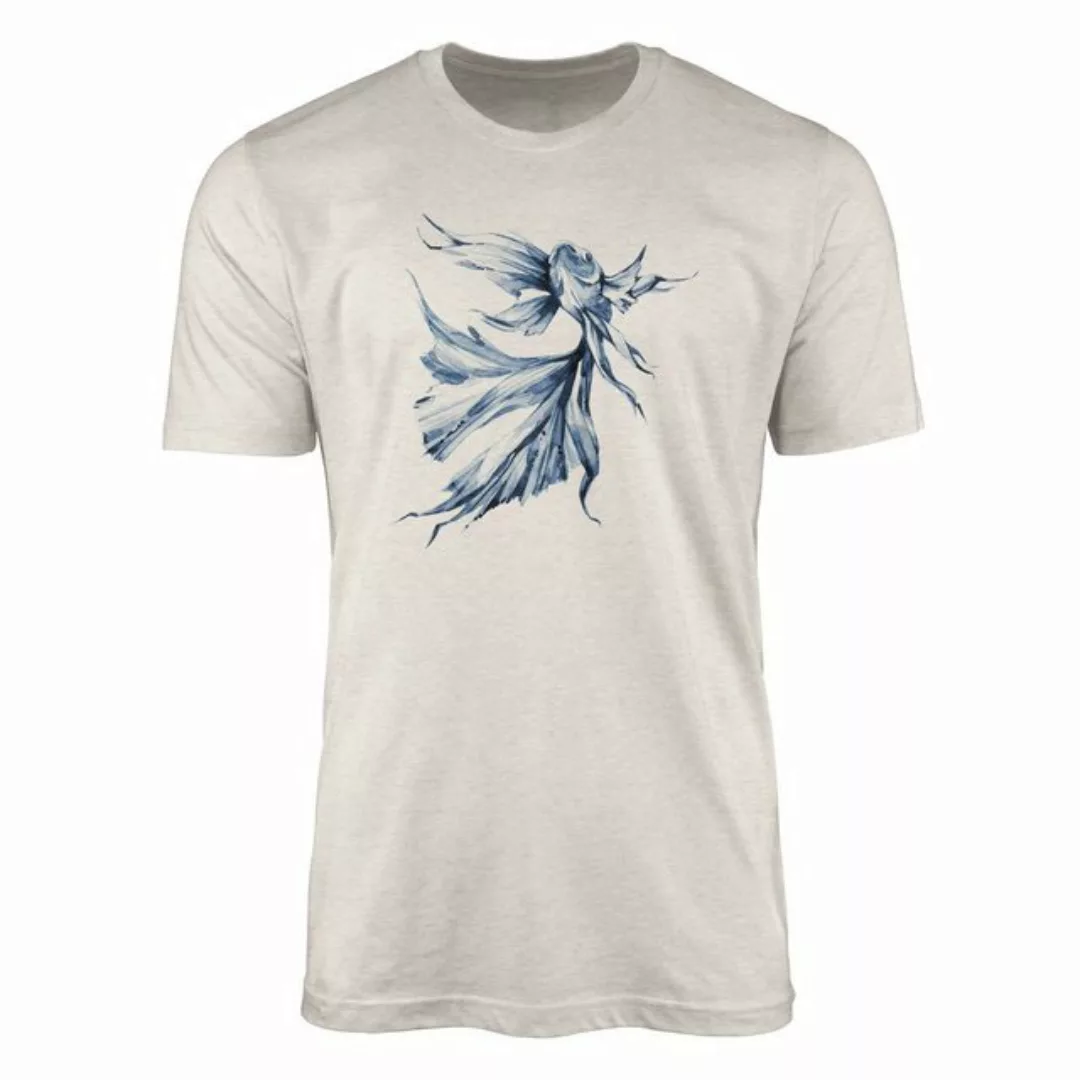 Sinus Art T-Shirt Herren Shirt 100% gekämmte Bio-Baumwolle T-Shirt Kampffis günstig online kaufen