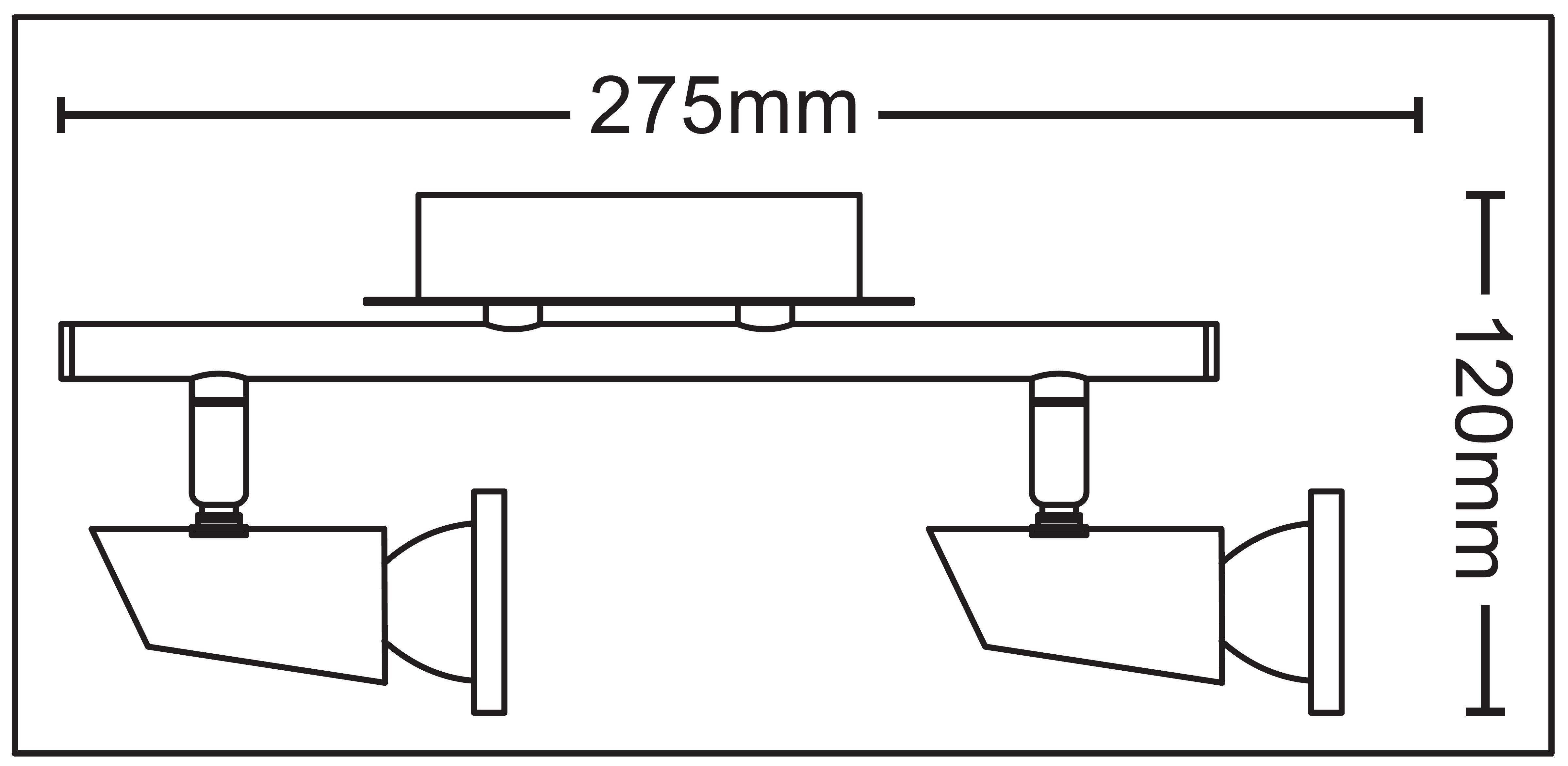 TRANGO LED Deckenspots, 2-flammig 2001-028 Deckenleuchte günstig online kaufen