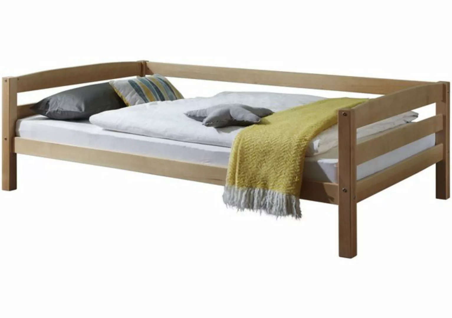 58 aufm Kessel Bettgestell Seniorenbett Gitana 208x128x63 Einzelbett Massiv günstig online kaufen