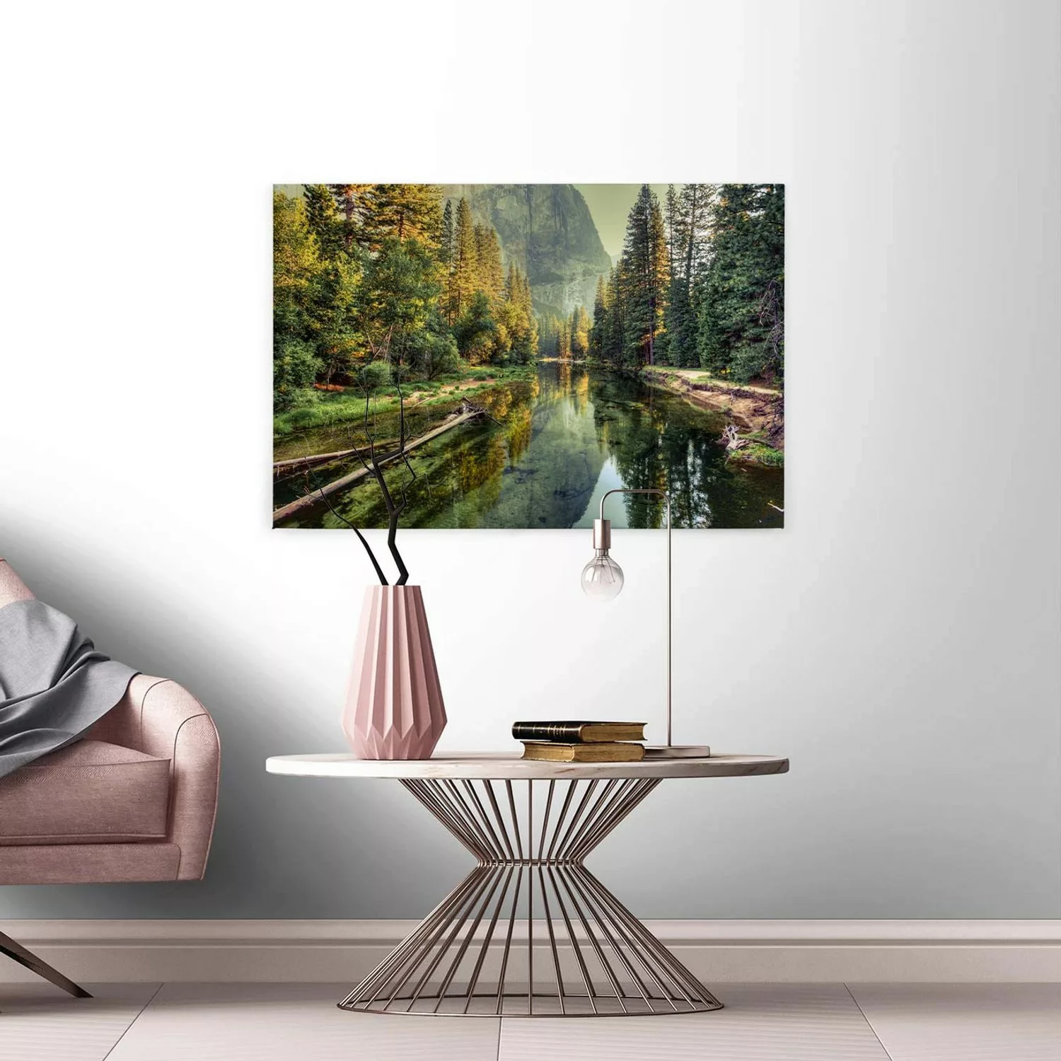 A.S. Création Leinwandbild "Mountain River", Landschaft, (1 St.), Bild Keil günstig online kaufen