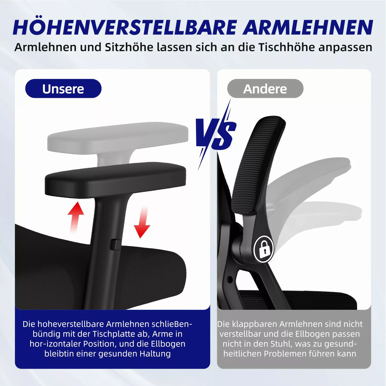 Hiazurm Bürostuhl Bürostuhl, Chefsessel, Ergonomischer Schreibtischstuhl, günstig online kaufen