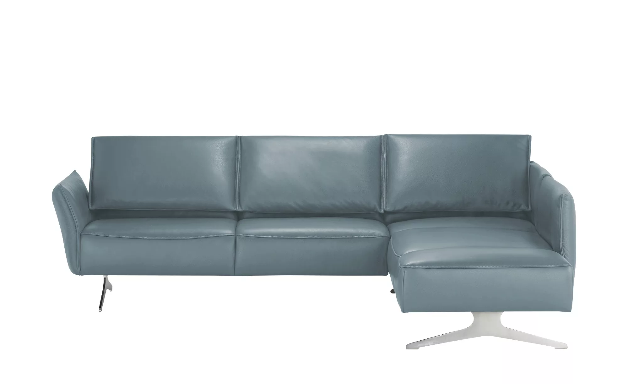 KOINOR Ecksofa Leder  Vineto ¦ blau ¦ Maße (cm): B: 272 H: 83 T: 207 Polste günstig online kaufen