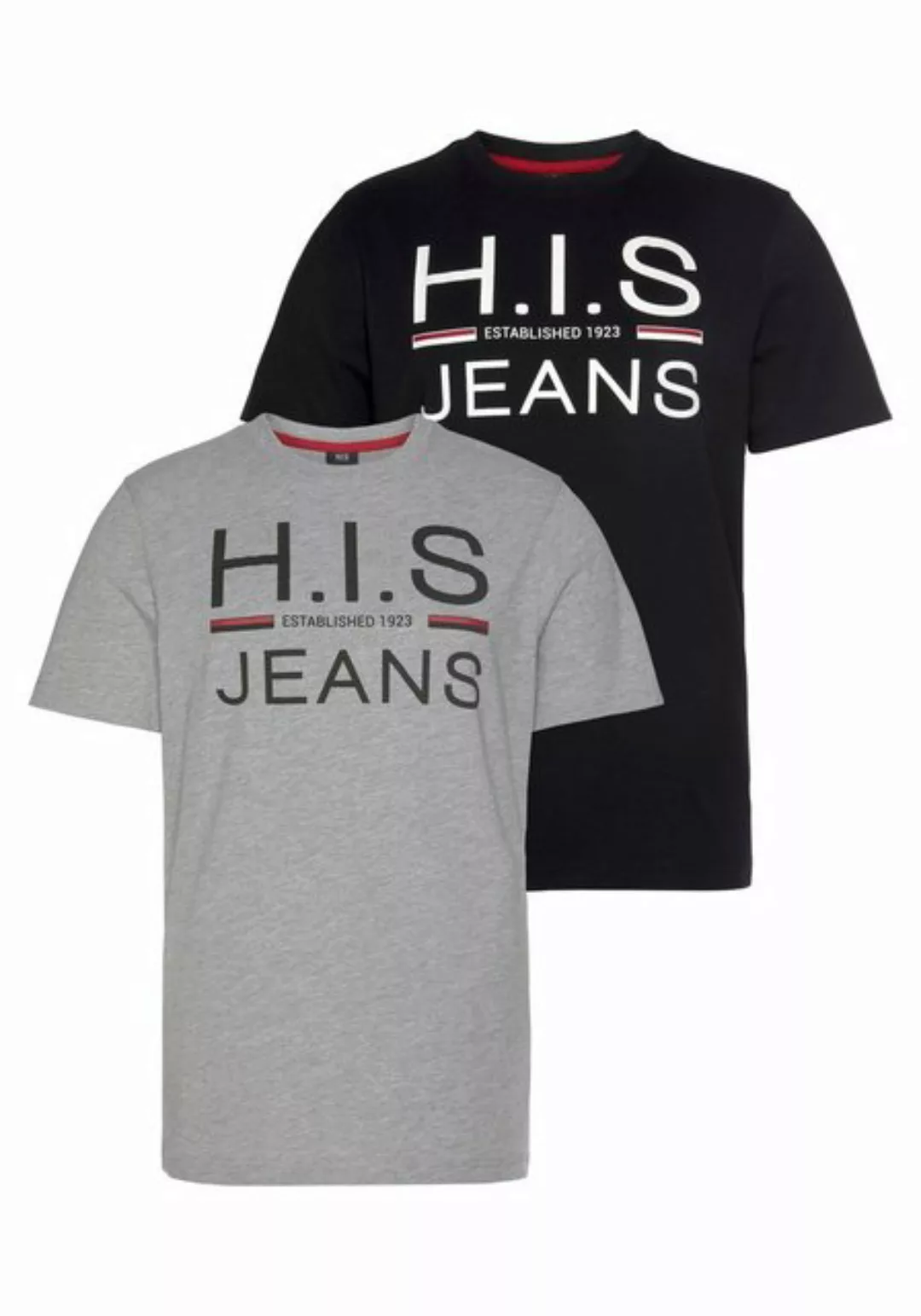 H.I.S Rundhalsshirt (Packung, 2er-Pack) günstig online kaufen