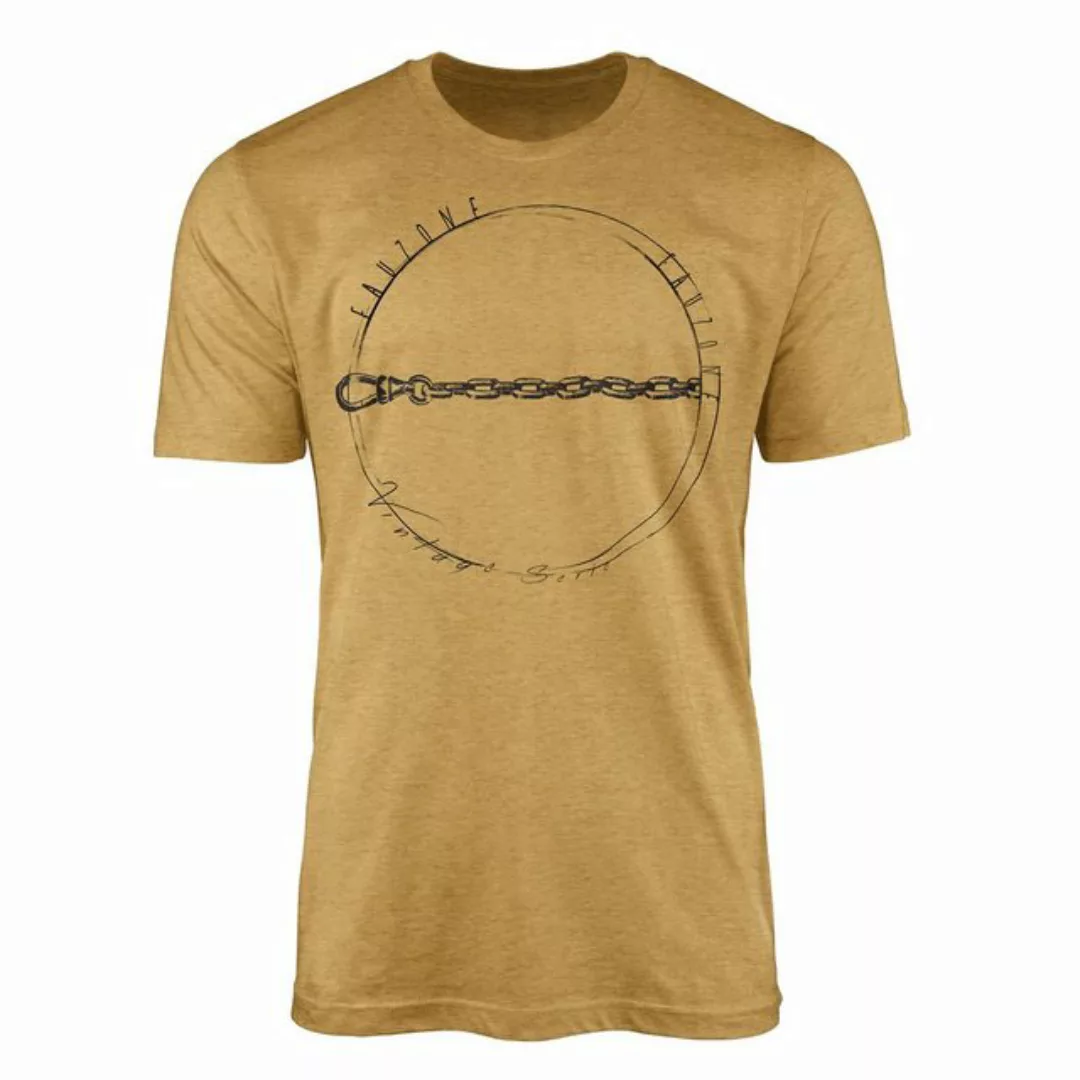 Sinus Art T-Shirt Vintage Herren T-Shirt Eisenkette günstig online kaufen